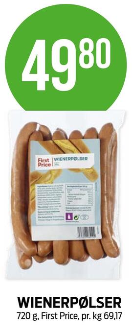 Kiwi Wienerpølser tilbud
