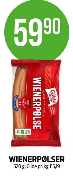 Kiwi Wienerpølser tilbud