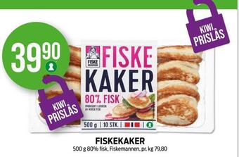Kiwi Fiskekaker tilbud