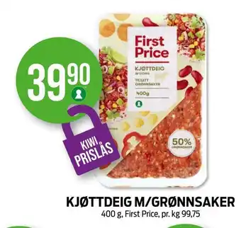 Kiwi Kjøttdeig m/grønnsaker tilbud