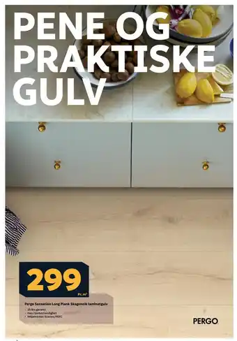 Megaflis Pergo sensation long plank skageneik laminatgulv tilbud