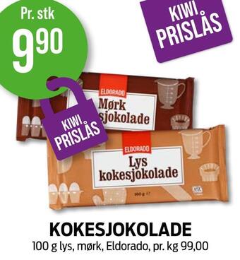 Kiwi Kokesjokolade tilbud