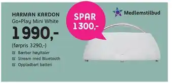 Harman kardon go+play mini white