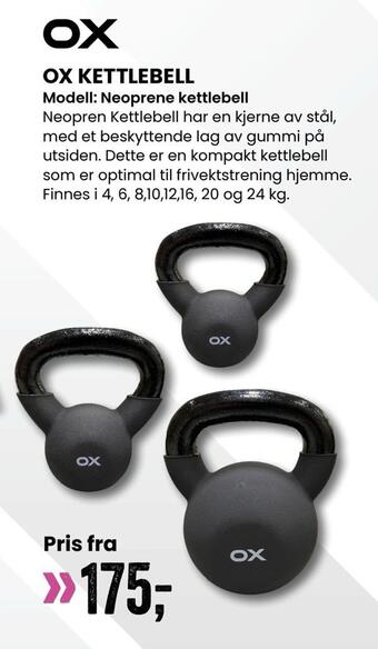 Sport Outlet Ox kettlebell tilbud