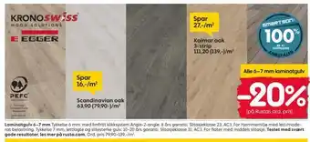 Rusta Laminatgulv 6-7 mm tilbud
