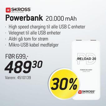Thansen Powerbank tilbud