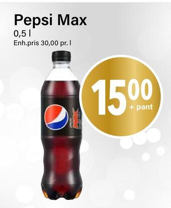 Nærbutikken Pepsi max tilbud