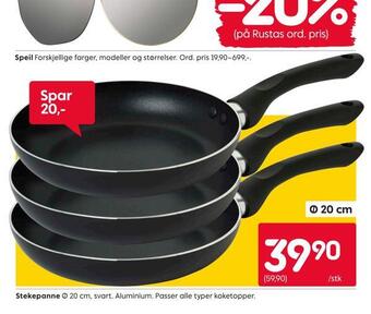 Rusta Stekepanne tilbud