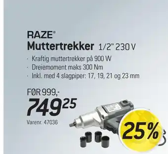 Thansen Muttertrekker 1/2 230 v tilbud