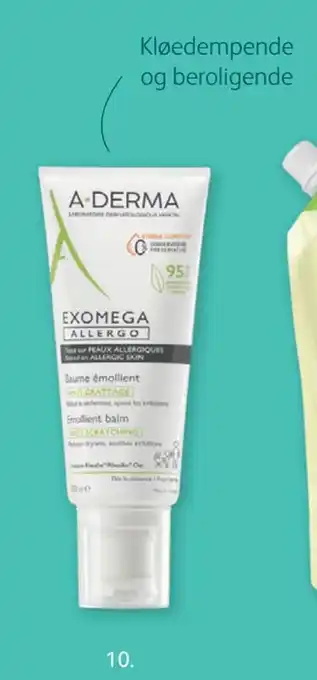 Vitusapotek A-derma exomega allergo emollient balm tilbud