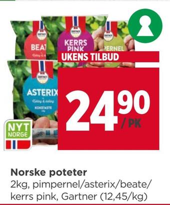 Meny Norske poteter tilbud