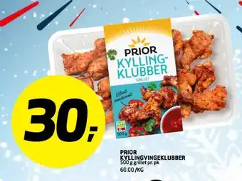 Bunnpris Prior kyllingvingeklubber tilbud
