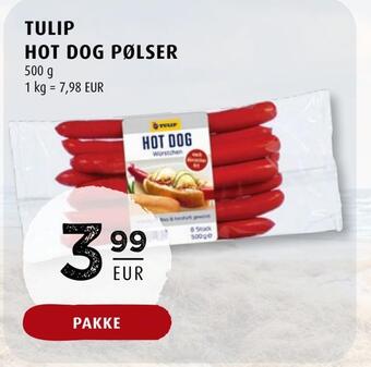 Scandinavian Park Tulip hot dog pølser tilbud