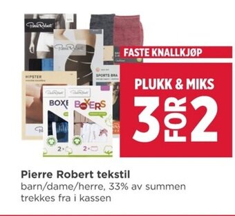 Meny Pierre Robert Tekstil tilbud