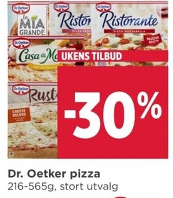 Meny Dr. Oetker Pizza tilbud