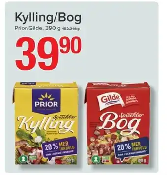 Eurospar Kylling/Bog tilbud