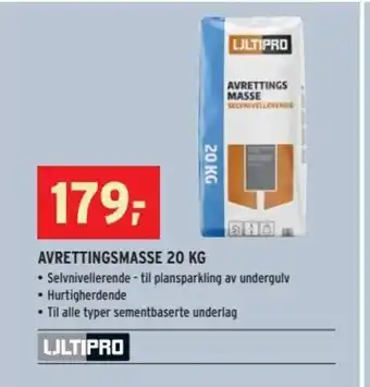 Montér Avrettingsmasse 20kg tilbud