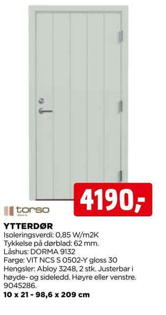 jem & fix Ytterdør tilbud