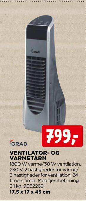 jem & fix Ventilator- og varmetårn tilbud