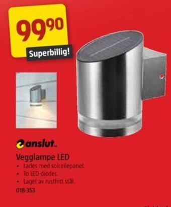 Jula Vegglampe LED tilbud