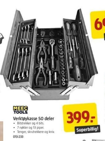 Jula Verktøykasse 50 deler tilbud