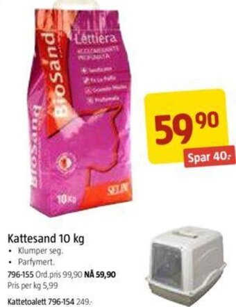 Jula Kattesand 10 kg tilbud