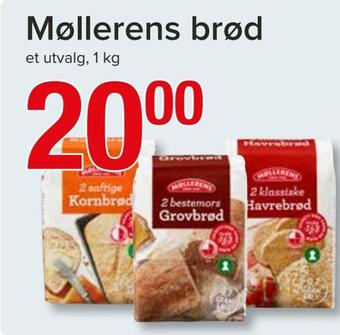 Spar Møllerens brød tilbud