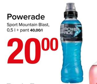 Spar Powerade tilbud