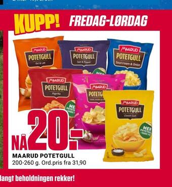 Europris Maarud potetgull tilbud