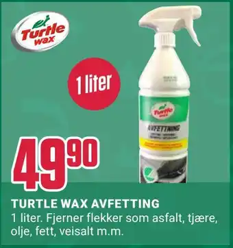 Europris Turtle wax avfetting tilbud