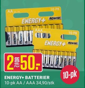 Europris Energy+ batterier tilbud