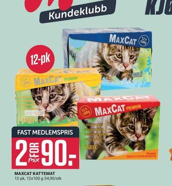 Europris Maxcat kattemat tilbud