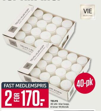 Europris Telys tilbud