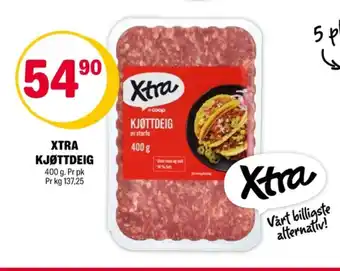 Coop Extra Xtra kjøttdeig tilbud