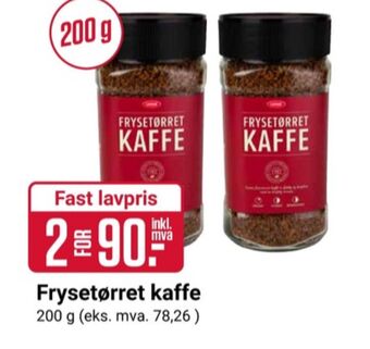 Europris Luxus instant kaffe tilbud