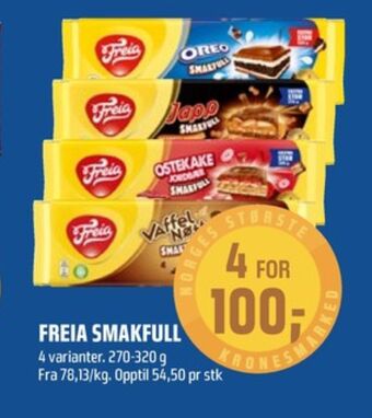 Coop Obs Smakfull sjokoladeplate tilbud