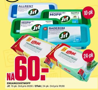 Europris Jif engangsmopp tilbud