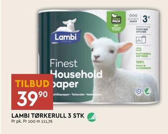 Coop Mega Lambi tørkerull 3 stk tilbud