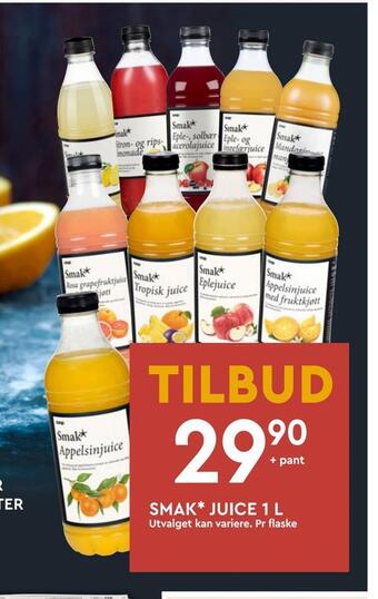 Coop Mega Smak* juice 1 l tilbud