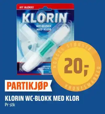 Coop Obs Klorin wc-blokk med klor tilbud
