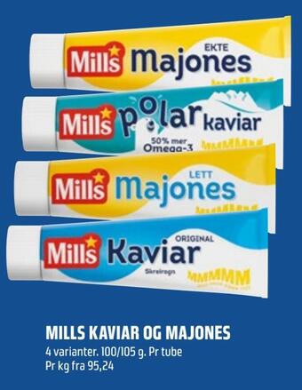 Coop Obs Mills kaviar og majones tilbud