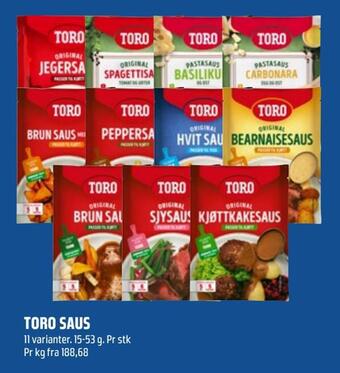 Coop Obs Toro saus tilbud
