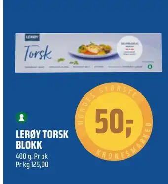 Coop Obs Lerøy torsk blokk tilbud
