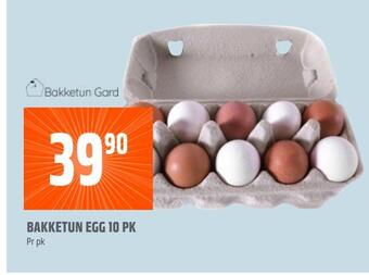 Coop Obs Bakketun egg 10 pk tilbud