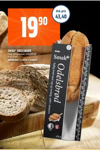Coop Obs Smak* odelsbrød tilbud
