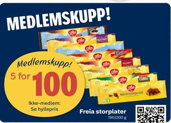 Coop Marked Freia storplater tilbud