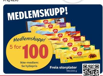 Matkroken Freia storplater tilbud