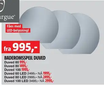 Bauhaus Baderomsspeil duved tilbud
