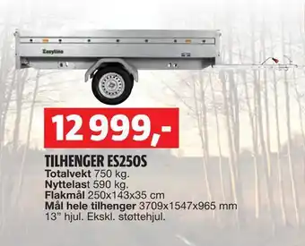 Bauhaus Tilhenger es250s tilbud