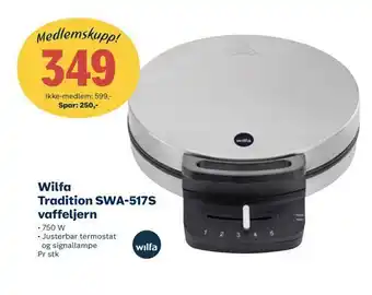 Coop Extra Wilfa tradition swa-517s vaffeljern tilbud